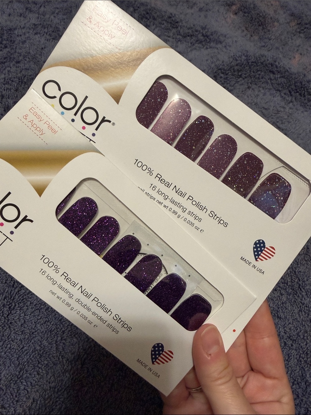 Brand New Color Street Nails interstellar color change 100% Real Polish strips